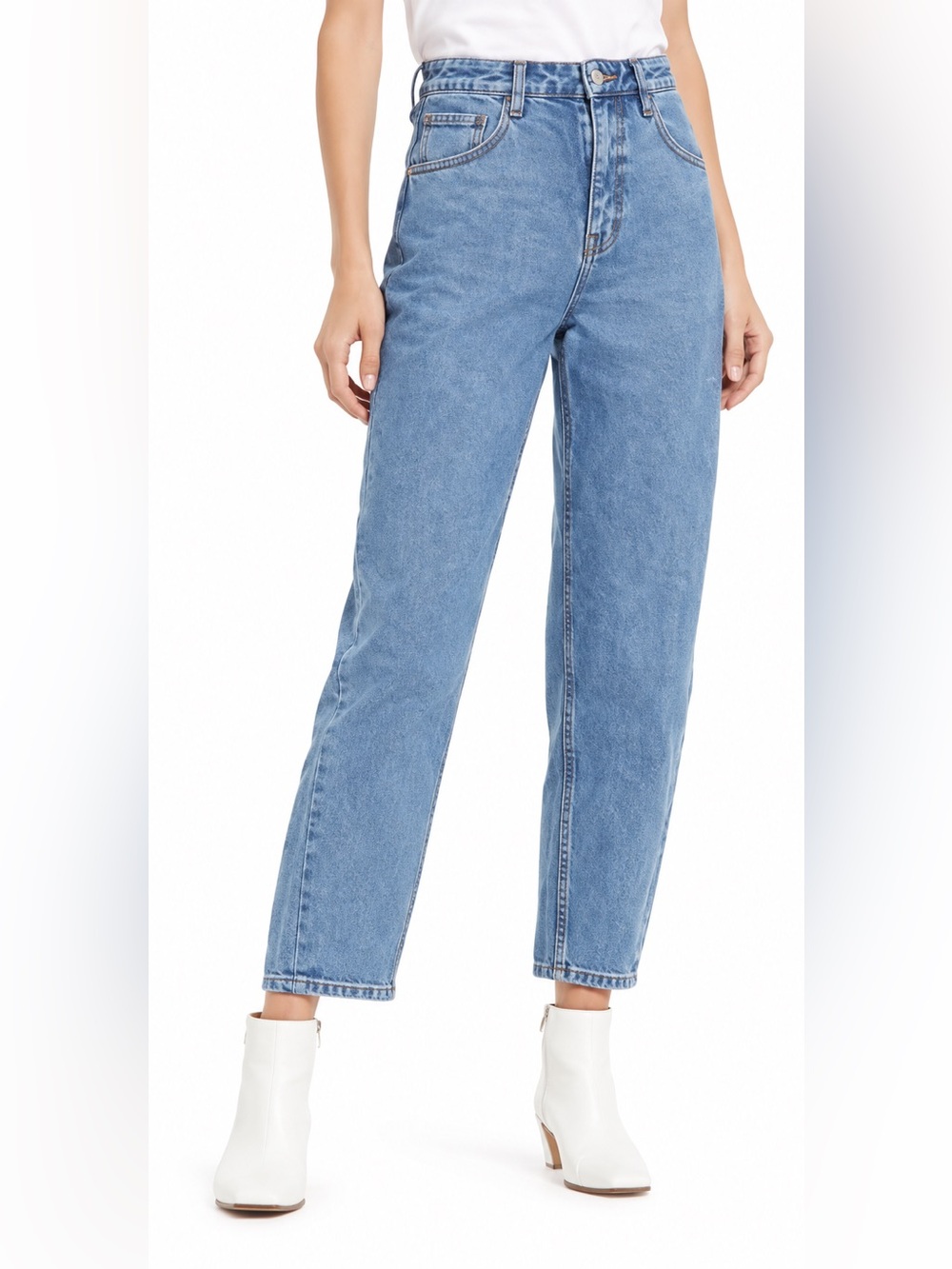 Frank And Oak Stevie Curvy-Tapered Jeans – Light Wash – Size 30
